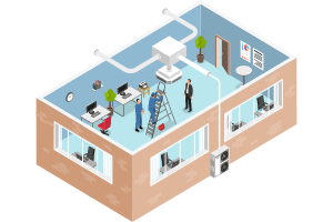 Technikräume, Serverräume, Industrie- und Produktionsräume mit bestem Klima von Garnkäufer GmbH